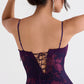 "Clothing : Maxi Dresses : &#039;Aiza&#039; Grape Floral Print Maxi Dress"