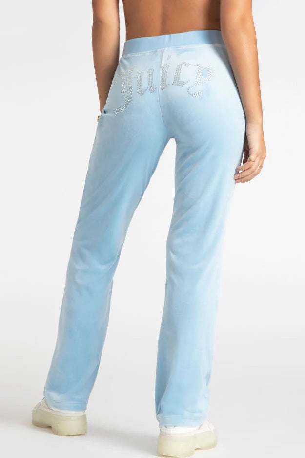 Juicy Couture Ladies Velour Track Pants, Sapphire Wave Blue, Size XL, NWT!